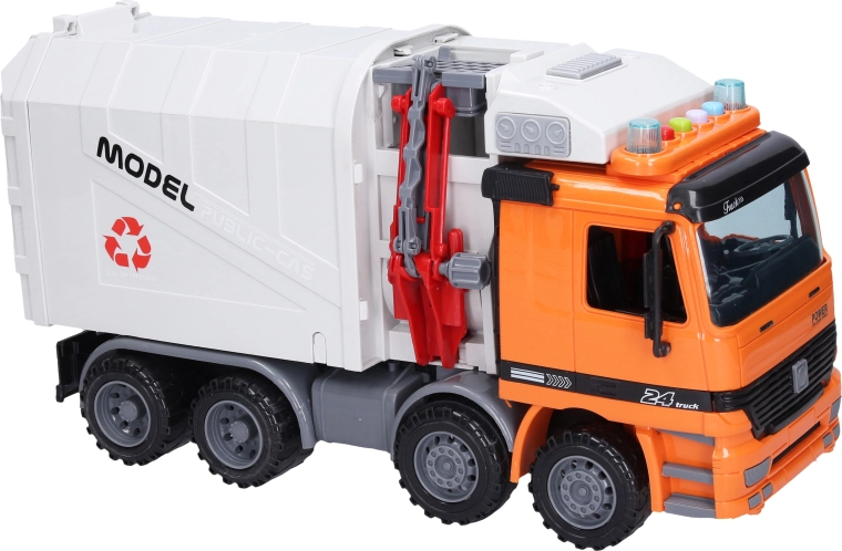 Garbage truck with light and sound effects 36.3 cm - 1 piece
