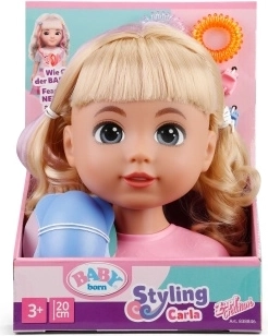 Baby Born styling head Carla with styling accessories