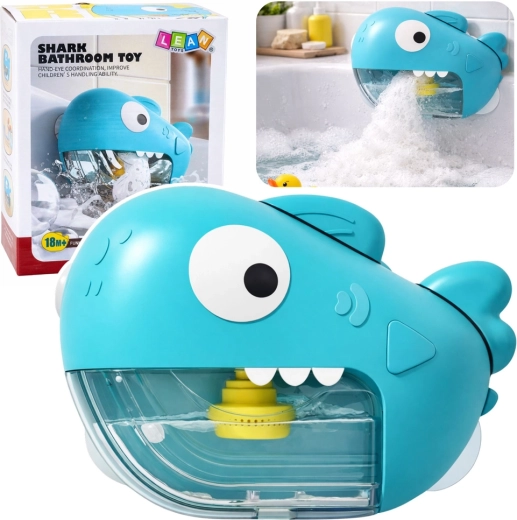 Vannu rotaļlieta haizivs – putu veidotājs, zila