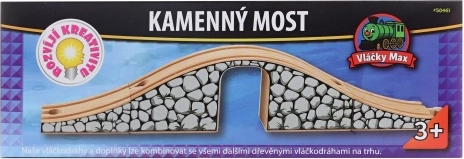 Maxim stone bridge for wooden train sets