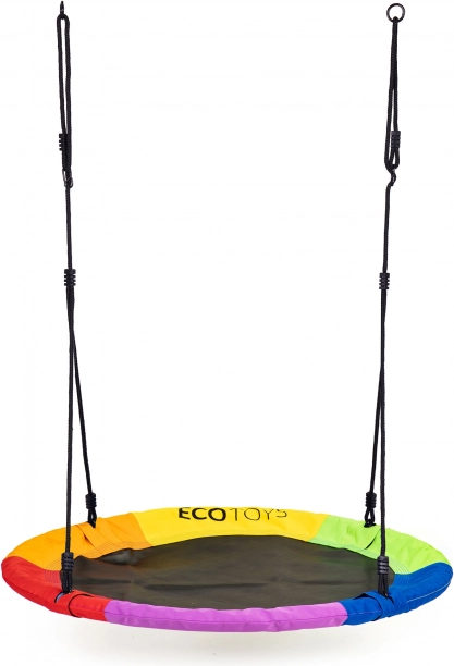 Dārza ligzdas šūpoles 100 cm, multicolor ECOTOYS