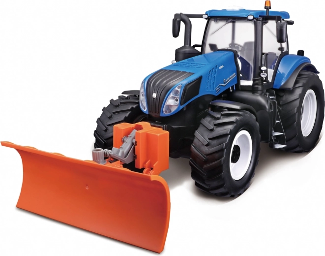 Maisto RC New Holland traktors ar stumšanas lāpstu un gaismām 2,4 GHz