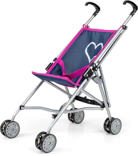 Milly Mally Julia Prestige Navy Doll Stroller