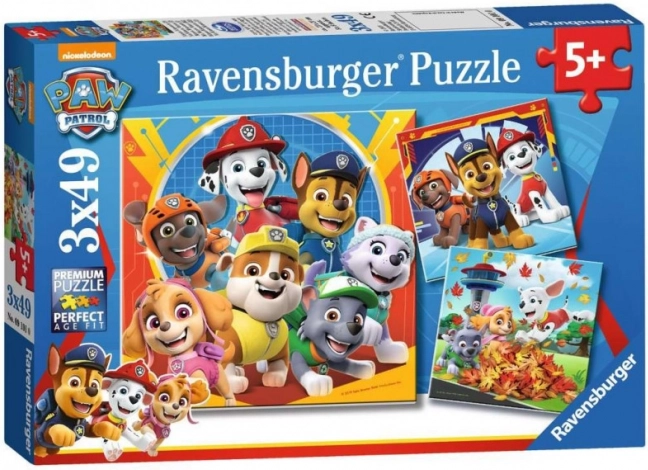 Ravensburger puzles Paw Patrol 3x49 gabali
