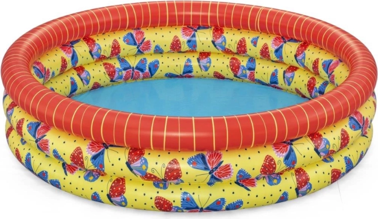 Children’s inflatable paddling pool with butterflies 168 × 38 cm