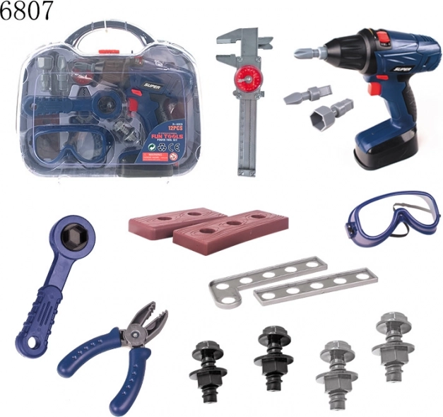 Bērnu koferītis ar darbarīkiem ar skaņām un gaismu