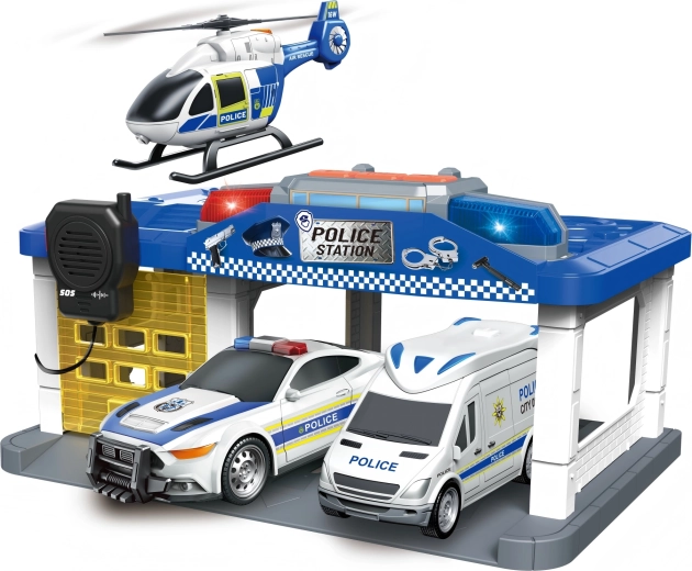 Police Station with Helicopter, Lights and Sounds