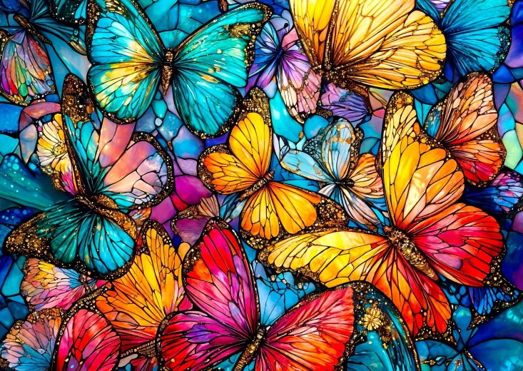 ENJOY Puzzle Butterfly Extravagance 1000 Pieces