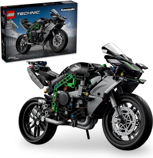 LEGO Technic 42170 motocikls Kawasaki Ninja H2R