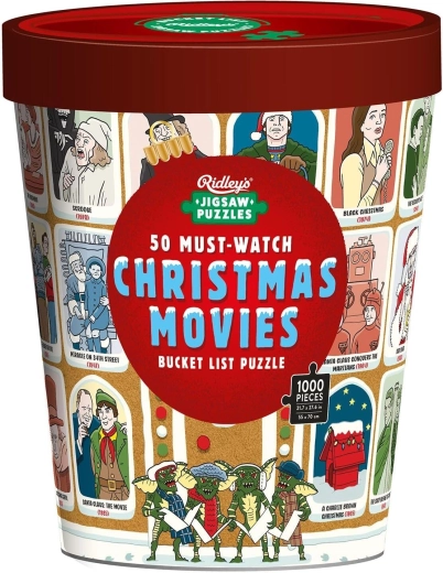 Ridley's Games Puzzle Bucket List: 50 Christmas Movies You Must See, 1000 Pieces