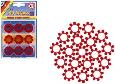 Kapsulas bērnu pistolei, 8-šāvienu “vainadziņi”, 144 šāvieni