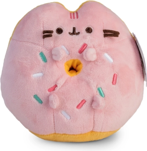 Pusheen pink donut – plush cushion 14 cm
