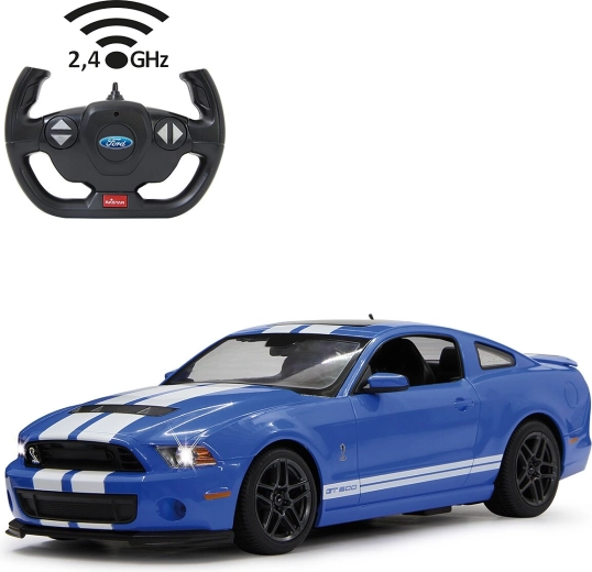 RC automašīna Ford Shelby GT500 mērogā 1:14, zilā krāsā