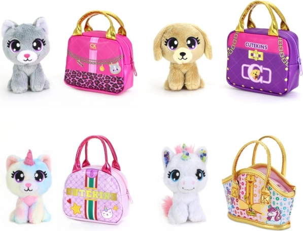 CuteKins mini plīša rotaļlieta somiņā