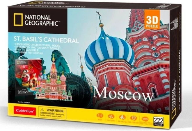 3D puzle National Geographic Svētā Vasīlija katedrāle, 222 gab.