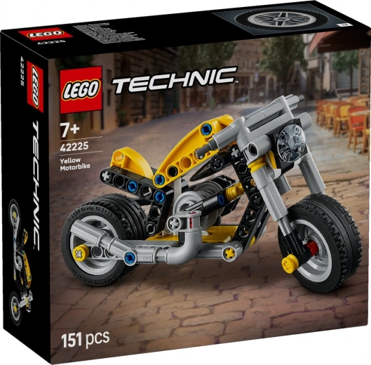 LEGO Technic dzeltenais motocikls