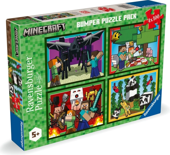 Ravensburger Minecraft puzzle 4×100 pieces