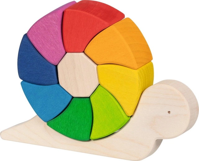 Wooden puzzle and building set snail Pauline
