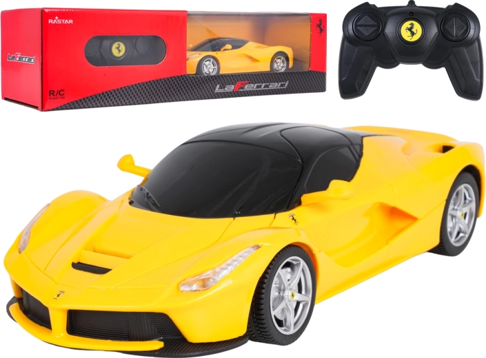 Tālvadības automašīna Ferrari LaFerrari, dzeltena, 1:24 RASTAR