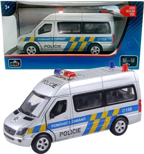 Mercedes-Benz Police Car with Pull-Back Functions