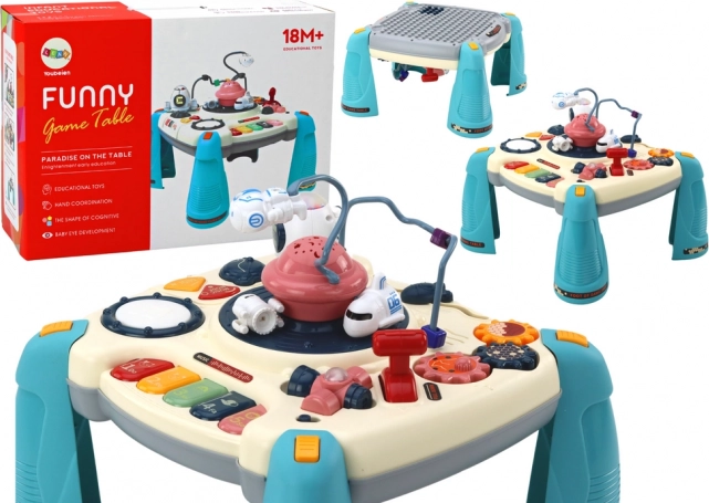 Bērnu interaktīvais izglītojošais galds klavieru formā