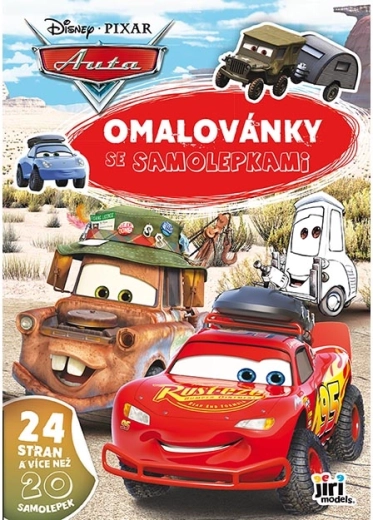 A4 krāsojamā grāmata ar uzlīmēm “Auto”