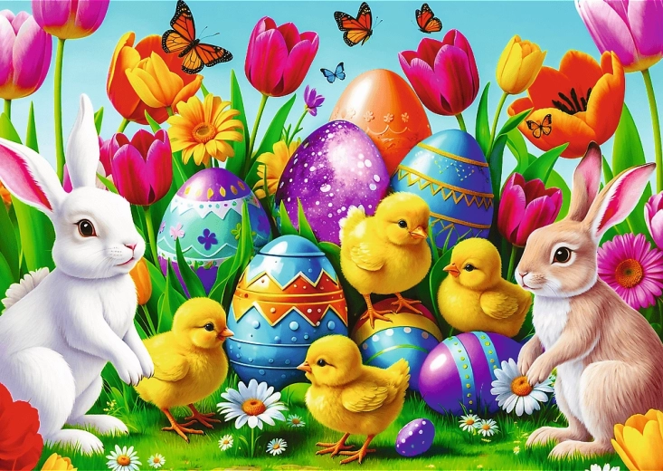 PUZZLE Lieldienu pļava 500 gab. TREFL