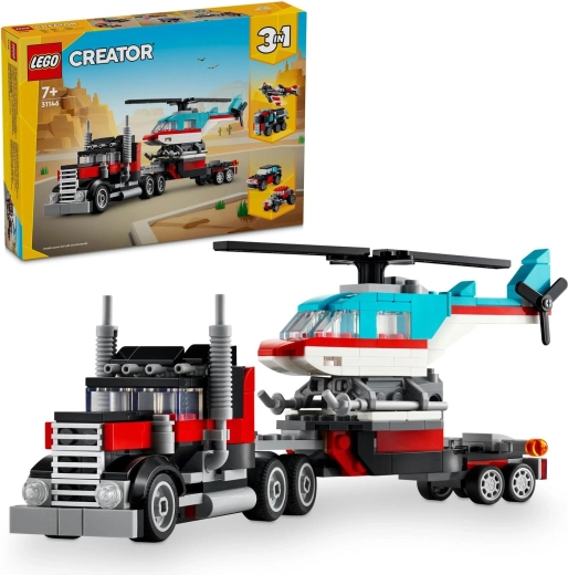 LEGO Creator Flatbed Truck with Helicopter