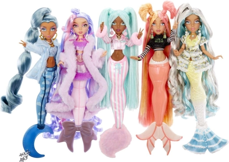 Leļļu MERMAZE Mermaidz nāriņa – pidžamu ballīte