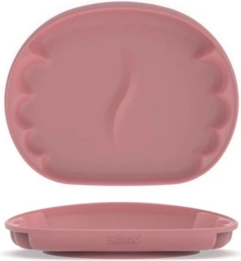 BIBADO Learning Curve™ silicone plate with suction base Blush