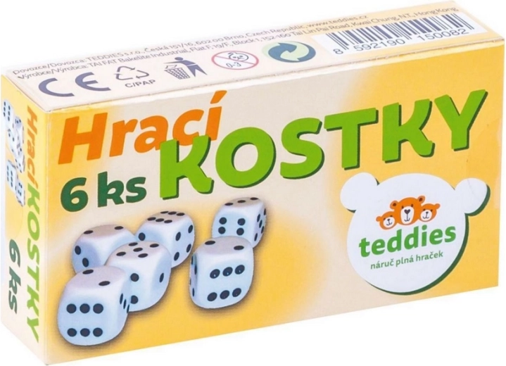Teddies Dice in a Box (6 pcs)