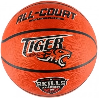Piepūsts basketbola bumba 31 cm tīklā