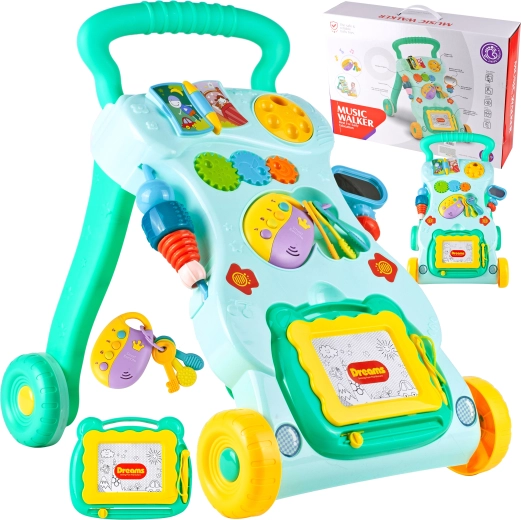 Staigulītis ar galdiņu un atslēgām – zaļš