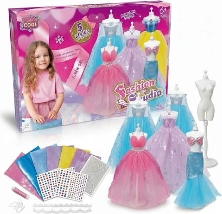Fashion Studio creative doll dress design set