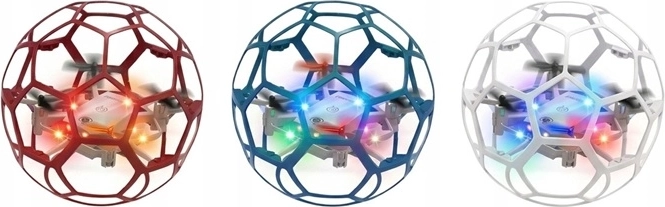 Mini RC lidojošā bumba drons ar LED apgaismojumu