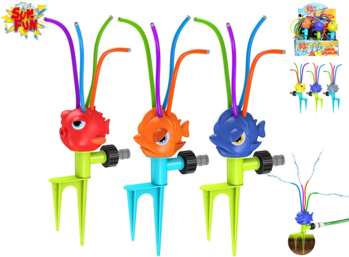 Sun Fun garden kids sprinkler in the shape of sea animals