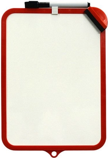 Divpusēja dzēšama tāfele Concorde 19 × 29 cm, sarkana