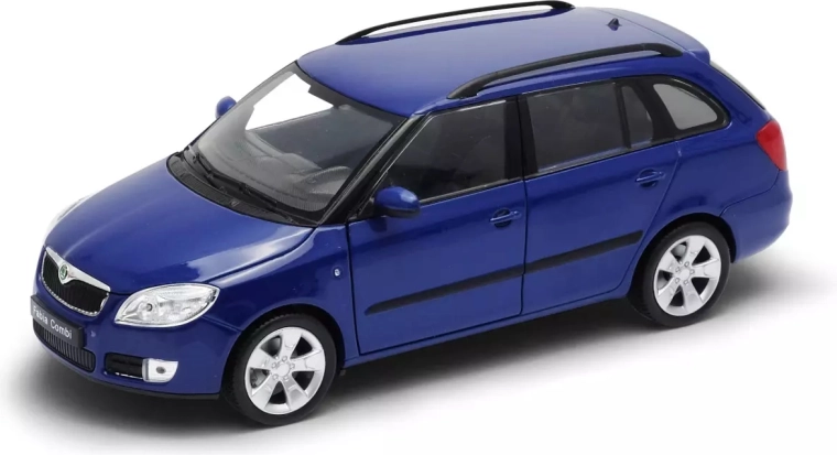 Welly Škoda Fabia Combi II 2009 blue 1:24