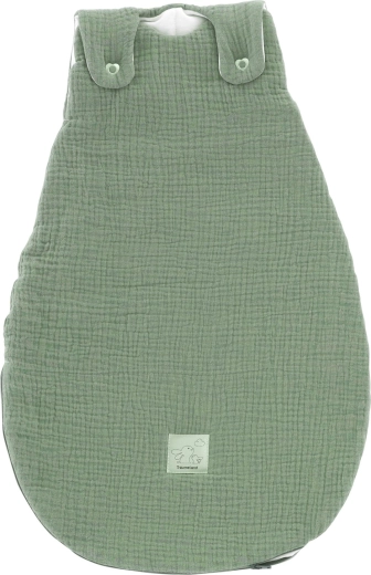 Träumeland Liebmich outer all-season sleeping bag made of muslin, sage green 62/68