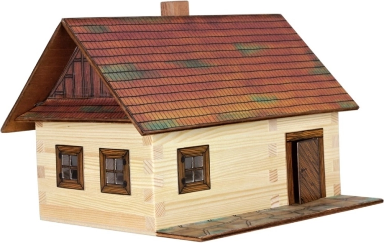Wooden glue-together kit WALACHIA – Timbered Cottage 1:32