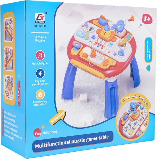 Multifunctional interactive play table for children