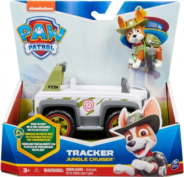 Paw Patrol Tracker Jungle Cruiser – transportlīdzeklis ar figūriņu eco