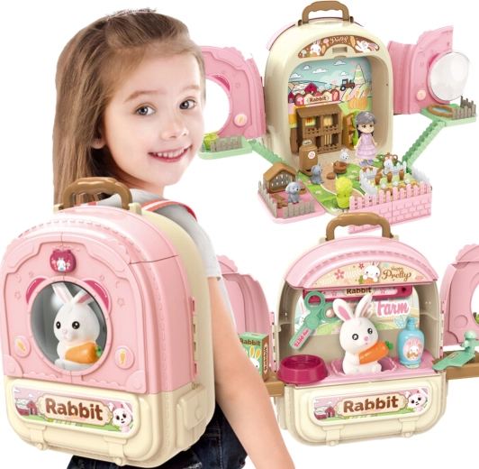 WOOPIE Bunny in a Backpack 3-in-1 – Farm, Garden and Salon