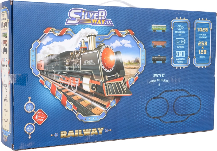 Mega Train Set with Smoke, Light and Sound