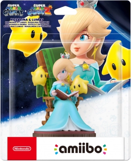 Amiibo figure Rosalina and Lumas from Super Mario Galaxy