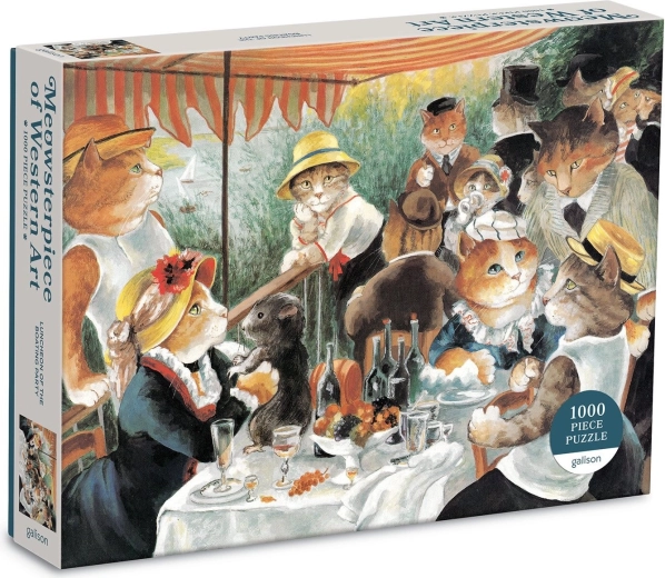 Galison Puzzle Luncheon of the Rowers with Cats 1000 Pieces