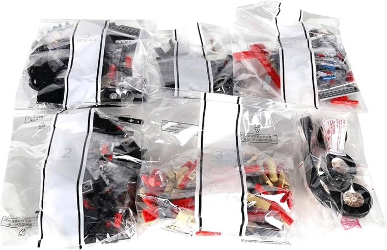 Retro automobiļa konstruktors sarkans, 1308 detaļas