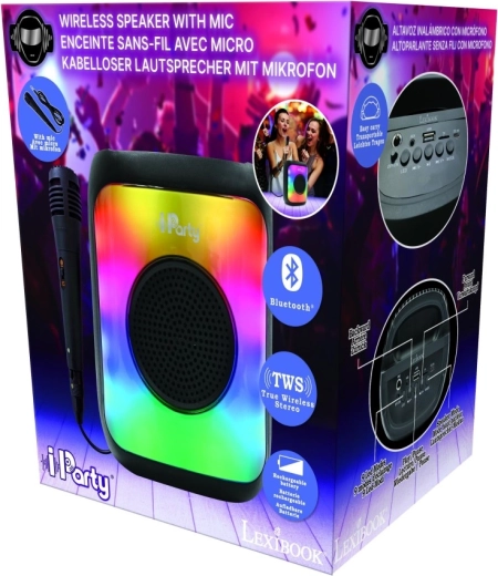 Lexibook iParty Bluetooth karaoke skaļrunis ar mikrofonu