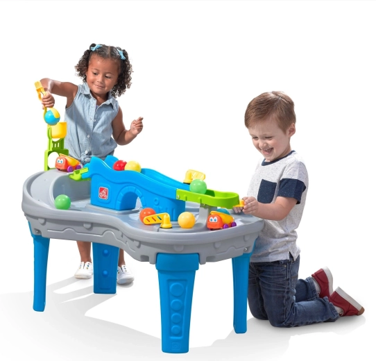 Step2 play table with ball track and cars