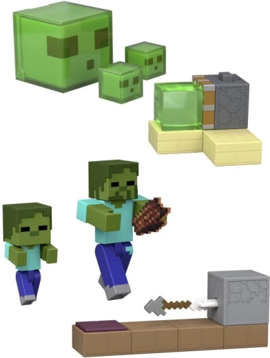 Minecraft 8 cm akcijas figūriņa ar spēles piederumiem